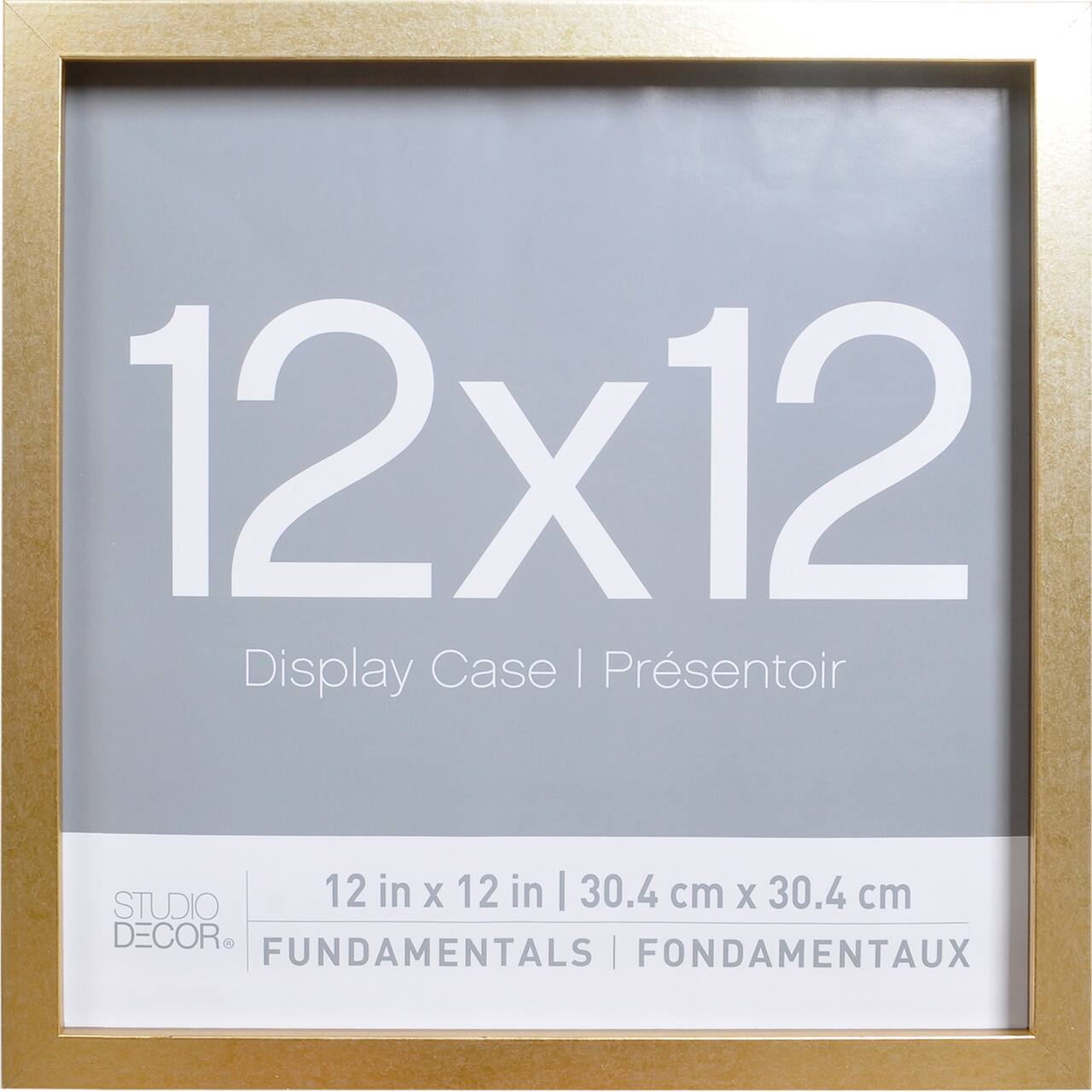 2 Pack Gold Fundamentals 12&#x22; x 12&#x22; Display Case by Studio D&#xE9;cor&#xAE;